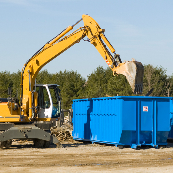 how does a residential dumpster rental service work in Shumway